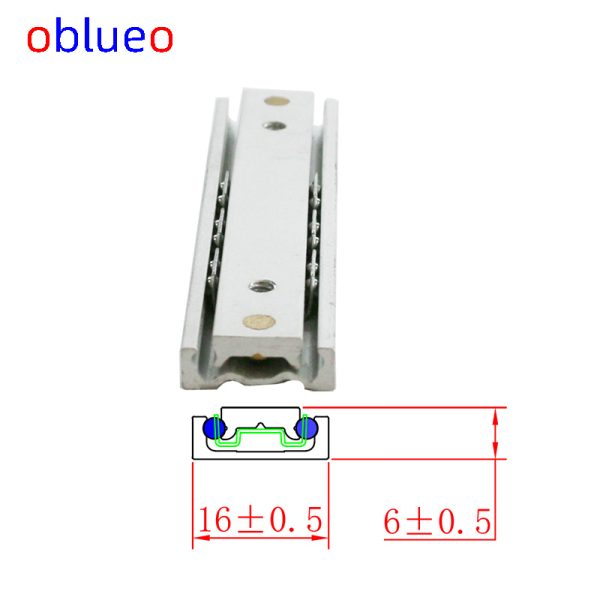 16mm wide slide rail《Lock style》 -aluminum alloy - 图片 4