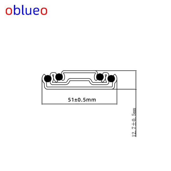 51mm wide slide rail《Basic Style》-stainless steel - 图片 5