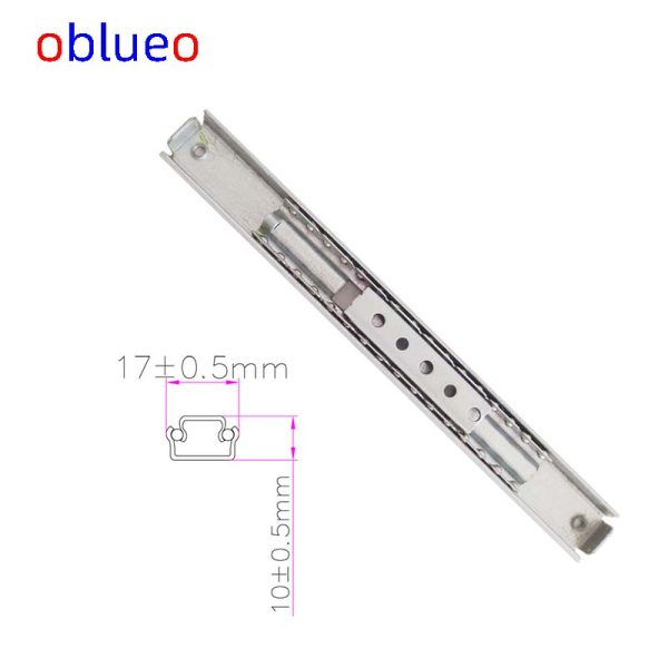 17mm width ball bearing slide (Monitor lifting bracket slide rail)-Galvanized sheet - 图片 4