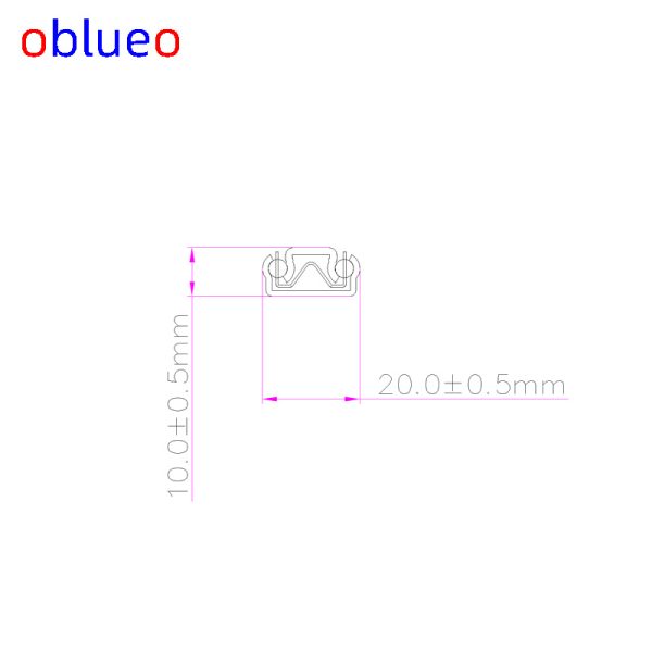 20mm width ball bearing slide (Monitor lifting bracket slide rail)-Galvanized sheet - 图片 4