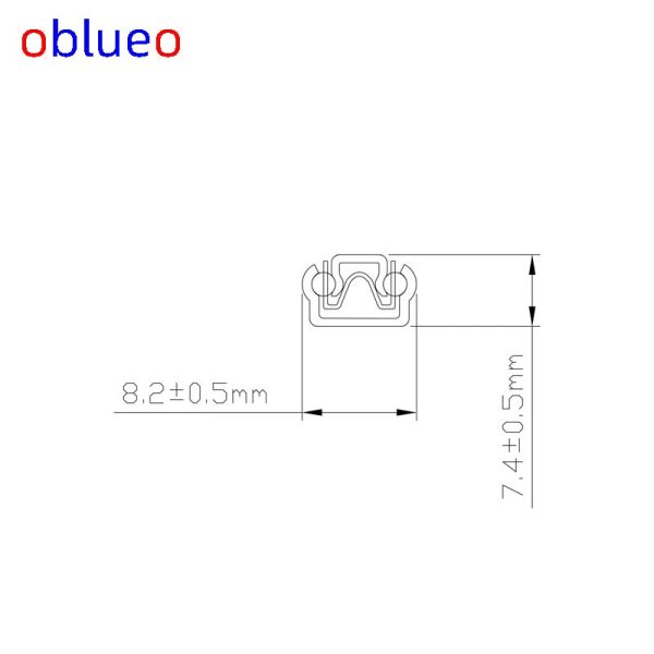 8mm width slide rail (Monitor lifting bracket slide rail)-Galvanized sheet - 图片 5