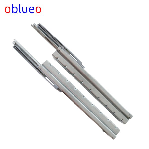 Hidden steel ball slide rail (three section-Buffer style) - 图片 2
