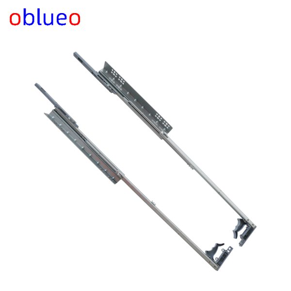 Hidden steel ball slide rail (three section-Buffer style) - 图片 3