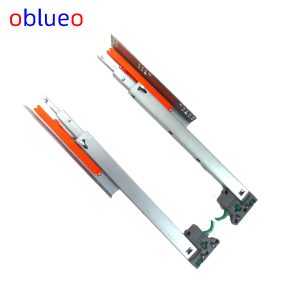 Hidden slide rail (three section-rebound)