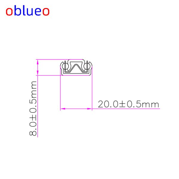 20mm width slide rail(Internal sliding style)-cold rolled steel - 图片 3