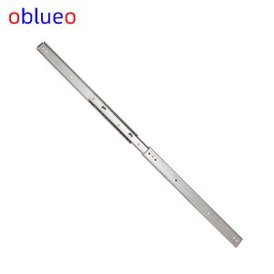 35mm width slide rail (Double layer three section) -stainless steel