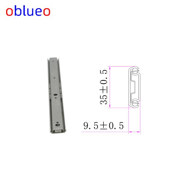 35mm wide slide rail(two sections)-stainless steel - 图片 6