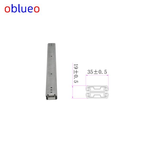 35mm width slide rail (Double layer three section) -stainless steel - 图片 6